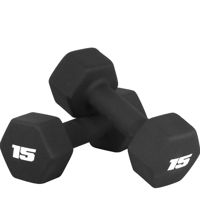 CAP Barbell Neoprene Dumbbell Weights Pairs & Sets | Multiple Colors, 15 Lb