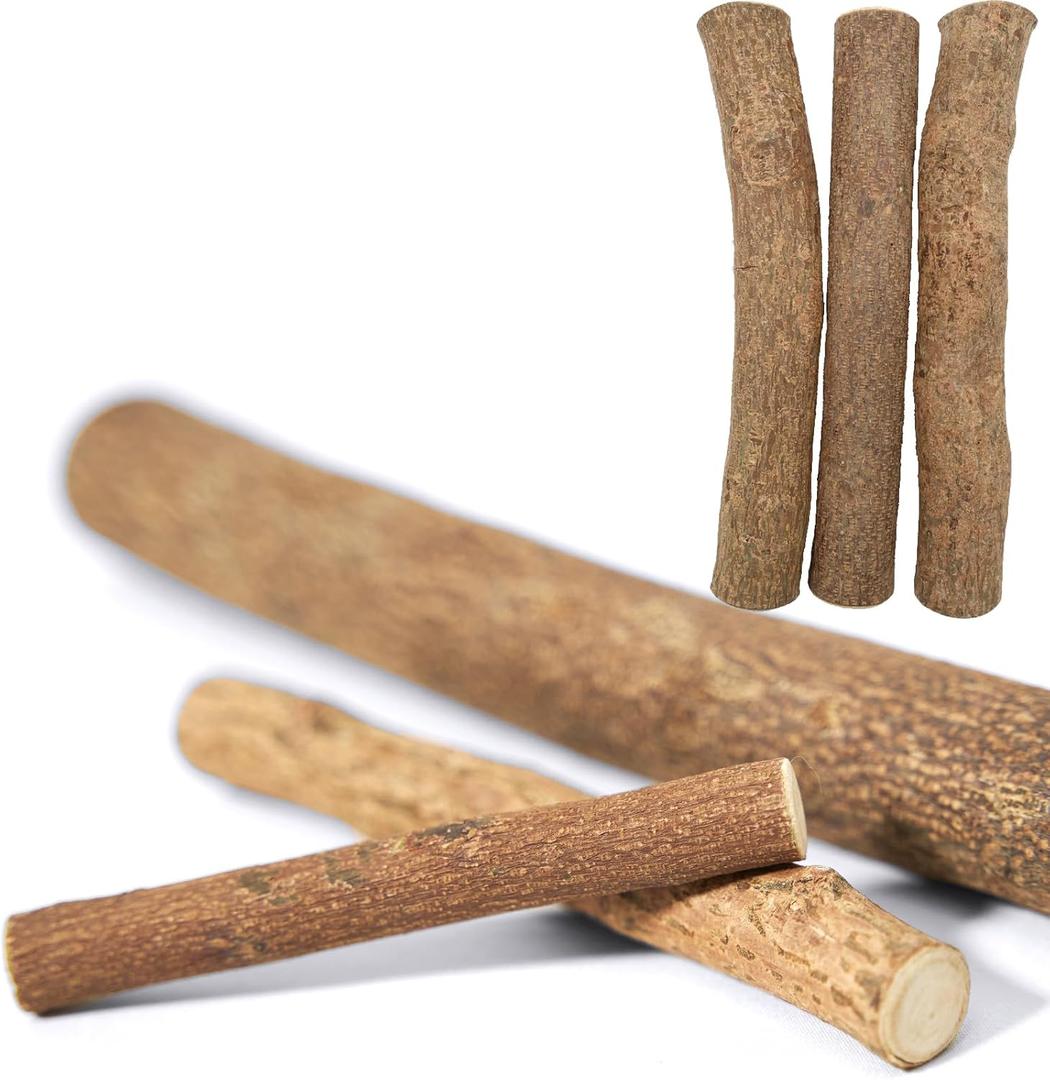 Neem Stick for Dog Chew, 100% Organic, Natural Toothpaste, Teething, Dental Care, (Medium Dog 22-44LBs, Pack of 3 Pieces)