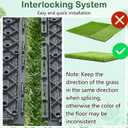 Windyun 16 Pack Artificial Grass Turf Interlocking Deck Tiles 12" x 12" Thick Synthetic Square Fake Interlocking Turf Self Draining Grass Tiles for Patio Indoor Outdoor Floor Decoration Dogs Pee Pad