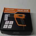 SEEKONE Heat Gun 1800W Heavy Duty Fast Heat Hot Air Gun Kit with 752&1112400-600 Dual-Temperature Settings and 4 Nozzles with Overheat Protection for Crafts, Shrinking PVC, Stripping Paint