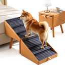 Pet Ramp for High Beds 21.06" Tall
Dog steps for bed 2-in-1 Foldable Steps and Faux Leather Bedside Table Convertible