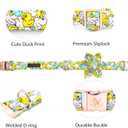 Elegant little tail Dog Collar- Cute Duck Dog Collar with Flower for Small Dogs, Female Adjustable Cotton Summer Pet Flower Puppy Collars for Small Medium Large Dogs (Small (Pack of 1))