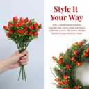 Cabilock 5Pcs Artificial Strawberry Stems 10.6" Realistic Red Berries Stems, Faux Fruit Branches for Summer Farmhouse Kitchen Decor, Berry First Birthday Party Supplies, Tiered Tray Wreath Picks