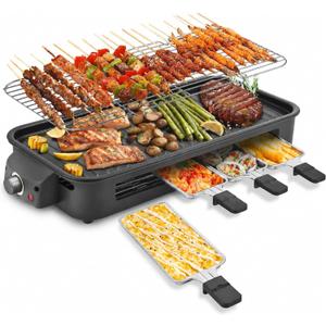 Pukomc Electric Indoor Grill,2 in 1 Indoor Grills for Kitchen
