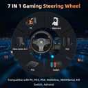 DOYO Racing Wheel - Gaming Steering Wheel for PC, 270 Degree Driving Simulator Race Xbox Steering Wheel and Pedals with Dual Vibration for PC, PS4, Xbox One, Xbox Series X|S, PS3, Switch, Android