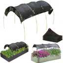 Wenfan Planter Raised Bed Sun Shade 70% Shade Cloth with Garden Hoops for 4x2x1Ft Raised Garden Bed Sunshade Kit Garden Tunnel Shade Net Cover Adjustable Height Raised Bed Sunblock Cover