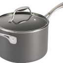 Tramontina OnyxPro Hard Anodized Non Stick 4-Quart Large Sauce Pan with Glass Lid, Oven Safe