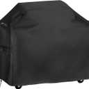 Vailge Grill Cover,72-inch Waterproof BBQ Cover,600D Heavy Duty Gas Grill Cover, UV & Dust & Rip & Fading Resistant,Suitable for Weber, Brinkmann, Char Broil Grills and More,Black