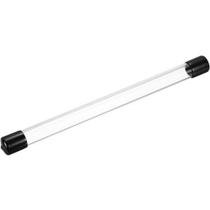 MECCANIXITY Clear Storage Tube 18x22mm Small Plastic Round Tubing with Caps Rigid Bottle Container 300mm/12 Inch for Item Stored