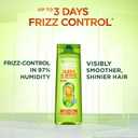 Garnier Fructis Sleek & Shine Shampoo, Conditioner + Leave-In Conditioer Set for Frizzy, Dry Hair, Plant Keratin + Argan Oil (3 Items), 1 Kit 