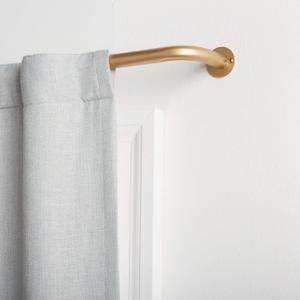 EXCLUSIVE HOME Holden Wrap Around 1" Curtain Rod, Gold, Adjustable 52"-72"