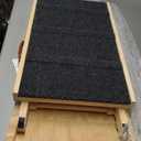 Dog Ramp for Bed, 64" Long Foldable Pet Ramp for Small Large Dogs, Dog Ramps for High Beds Car, High Traction with Platform 6 Adjustable Heights 24" to 30" Up to 220LBS, Wood (64"X 17inch)