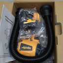 Mellif High Volume Compressed Air Duster - 3 Speeds, 50000RPM Brushless Motor, LED Light,Multi-Use Accessories Ideal for PC Keyboard,Corner Cleaning (Tool Only) (Yellow)