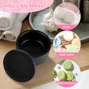 2.5inch Round Soap Shampoo Bar Mold, 3D Plastic Solid Bath Bomb Shower Steamer Press Molds for Making Shampoo Bars, Shower Steamers, Soaps, Bath Bombs, DIY Making Supplies (Round)