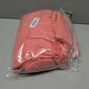 GLAMBURG 100% Cotton Ultra Soft 6 Pack Towel Set, Contains 2 Bath Towels 28x55 Inches, 2 Hand Towels 16x24 Inches & 2 Wash Coths 12x12 Inches, Compact Absorbent Lightweight & Quickdry - Coral Orange