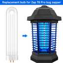 GOOTOP Replacement Bulb for Zap T6 Pro, K15, T9,X3 Bug Zapper, 15W, 4-Pin Base, U-Tube Bulb Twin Tube Bulb
