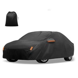 X AUTOHAUX Car Cover for Toyota Camry 2007-2022 Aluminum Film Outdoor Waterproof Sun Rain Snow Hail Protection with Driver Door Zipper