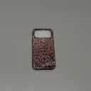 for iPhone 17 Pro Max Case,Luxury Sparkle Leopard Print Pattern Vintage Cheetah Design,Dual Layer Soft TPU Hard PC Bumper Case,Protective Phone Cover for Women Girls-Brown Leopard Print