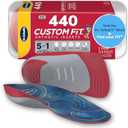 Dr. Scholl’s Custom Fit Orthotics 3/4 Length Arch Support Shoe Inserts - Plantar Fasciitis Relief Insoles for Men and Women, Immediate All-Day Total Lower Body Pain Relief, FSA HSA Eligible, CF440