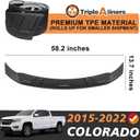 TripleAliners Hood Deflector Protector Compatible with 2015-2022 Chevy Colorado Accessories Low Profile Hood Protector TPE Bug Deflector Shield Replacement