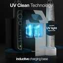 Aquasonic Duo PRO  Ultra Whitening 40,000 VPM Electric ToothBrushes  ADA Accepted - 5 Modes with Smart Timers - UV Sanitizing & Wireless Charging Base - 10 Proflex Brush Heads & 2 Travel Cases