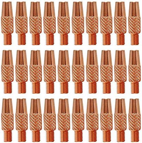 Mig Welding Contact Tips 186406 .035" for Miller Welder Gun Spoolmate 100, 200, 3035, 185 and Hobart Spoolgun DP-3035, SpoolRunner 100,Handler 125, 125 Ez, 130, 140, 190, 210MVP etc