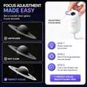 2-in-1 Galaxy Projector Night Light,USB Portable Starry Sky Night Light Projector for Bedroom,Adjustable Brightness 360 Rotating Design,Mini LED Nightlight Wall Lamp for Adults and Kids