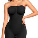 Strapless Shapewear Bodysuits for Women Tummy Control Body Suits Full Body Shaper with Removable Straps