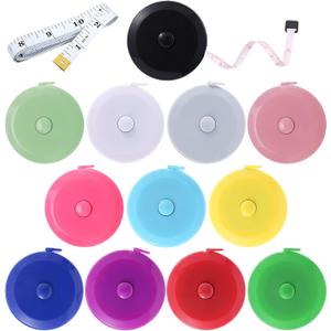 Tape Measure Body Measuring Tape, Retractable 60 Inch Soft Mini Measuring Tape, Small Sewing Fabric Tape Ruler for Cloth Waist Medical Nursing Craft(12 Pack)