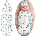 Sozzjile Mallard Duck Baby Stuff Swaddle Blanket with Beanie Set, Wild Ducks Newborn Blanket Swaddle Sack for Girls Boys