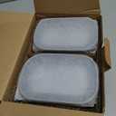 Glass Canisters Rectangular with glass lids 23oz/700ml set of 2