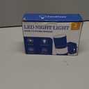 JandCase Night Light, Night Lights Plug into Wall,2 Pack 3000K Warm White LED Nightlight with Adjustable Brightness, Automatic Night Light Plug in with Light Sensor for Bathroom Hallway Christmas Gift