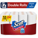 Scott Choose-a-Sheet Paper Towels, 12 Double Rolls