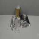 Cocktail Shaker Set, 23-Piece Boston Stainless Steel Bartender Kit with Acrylic Stand & Cocktail Recipes Booklet, Professional Bar Tools for Drink Mixing, Home, Bar, Party (Include 4 Whiskey Stones) (Sliver and Gold)