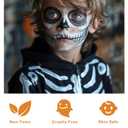 3 x Face Body Paint Set-Black + White + Grey