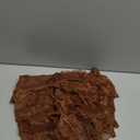 MakeMeChic Women's Plus Size Ruffle Shorts Floral Layered Lace Lolita Elastic Waist Pumpkin Short (X-Large Plus, Brown)