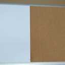 Amazon Basics Magnetic Dry Erase Whiteboard & Cork Board Combo, Double-Sided, Lightweight, Easy to Install, Plastic/Aluminum Frame, 17" x 23"