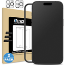 Mothca 2 Pack Matte Glass Screen Protector for iPhone 16 Pro [6.3 inch] + 2 Pack Camera Lens Protector, AntiGlare & AntiFingerprint (Not Privacy Film) Tempered Glass, Bubble Free, Smooth as Silk