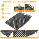Shed Ramps for Riding Mower - 33.2" L x 24" W, Heavy-Duty Steel