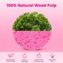 240 Count Compressed Facial Sponges 100% Natural Cellulose Eco-Friendly Makeup Sponges for Gentle Cleansing, Exfoliating & Stubborn Makeup Removal Travel for Women (240 pink round)