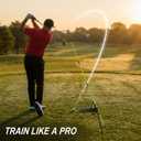 Golf Alignment Stick Holder, Golf Swing Trainer Training Aid, Adjustable Golf Posture Corrector, Portable Golf Swing Correction Equipment for Indoor & Outdoor Practice for Men Women Beginners