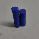 Qtqgoitem Plastic Classroom Blackboard Round Design Sticker 24pcs Blue (Model: 37d b60 576 07f cf9)