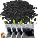 4 Pack Odor Absorbing Filter Refills for Lomi Smart Waste Kitchen Composter Top and Back Filters, Replacement Activated Charcoal Filters Compatible with Electric Countertop Compost Bin