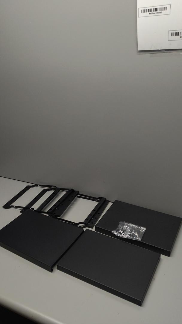Folding Shelves, Black, When Folded 24×8.5", When Packed 12×8.5"