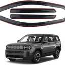 4 Pieces in-Channel Extra Durable Rain Guards Fit for 2024 2025 Hyundai Santa Fe,Window Deflectors,Window Visors (Smoke Black)