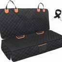 EasyHaWei Dog Car Seat Cover for Back Seat Bench Cover, Compatible for Armrest 100% Waterproof & Nonslip Backseat Protector for Pet （Standard）