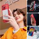 TOCOL for Phone 15 Pro Max Case, Compatible with Magsafe Charger, Full Camera Protection, Drop Protection, Translucent Matte Phone Case for iPhone 15 Pro Max 6.7 inch (Red)