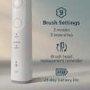 Philips Sonicare 6500 Series Electric Toothbrush - Next-Generation Sonicare Technology, Pressure Sensor, 9 Brushing Settings, SmarTimer, BrushPacer, 21-Day Runtime, Travel Case, White, HX7410/10