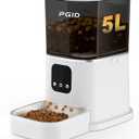 Automatic Cat Feeder,2.4G WiFi Automatic Dog Food Dispenser Auto Dog Feeder with APP Control,5L Timed Auto Cats Food Dispenser w 2-Way Audio for Multiple Pet