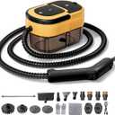 Steam Cleaner for Home & Car-Portable Handheld Steamer for Cleaning 3-Level Adjustable, 15s Heat-Up, Handheld Steam Cleaner for Home (Yellow and black)